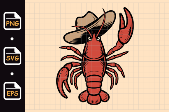 Cowboy Lobster Wearing Hat Vintage: A Design That Stands Out