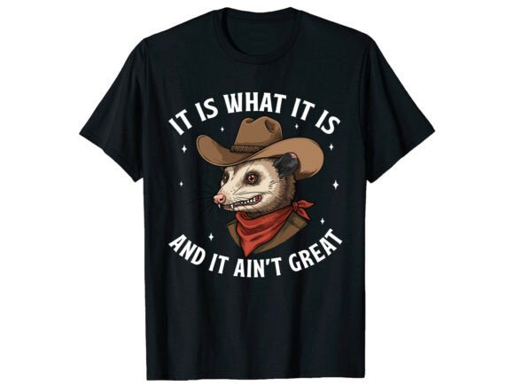 Cowboy Opossum Great T-Shirt Design Review for Real Projects