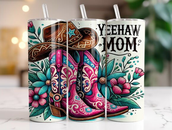 Eehaw Mom 20oz Tumbler Wrap Cowboy Boot Review