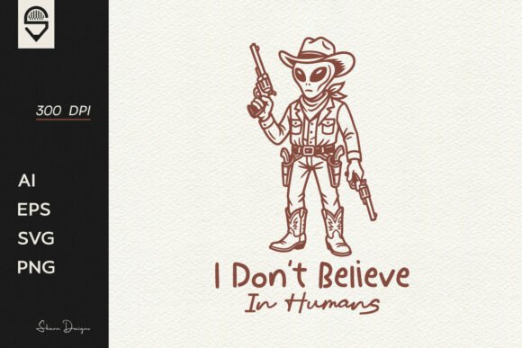 I Don’t Believe in Humans, Cowboy Alien Embroidery Review