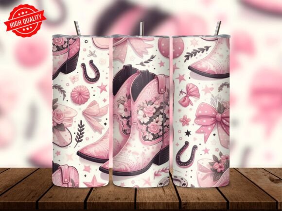 Pink Western Girl Pattern Tumbler Wrap Review