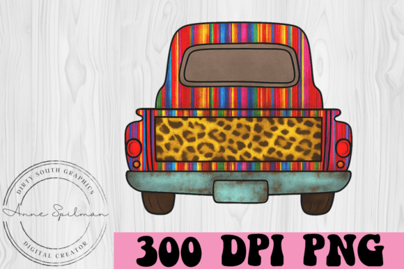 Western Back of Pickup Serape Cheetah Embroidery Design Review