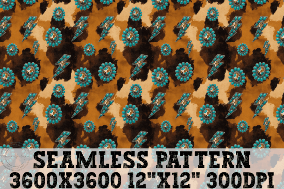 Western Turquoise Gems Seamless Pattern Review